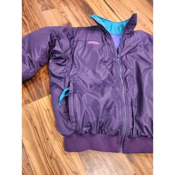 Vtg Columbia Whirlibird Down Jacket Womens Sz L Puffer Bomber 3 In 1 colorblock - Picture 16 of 16